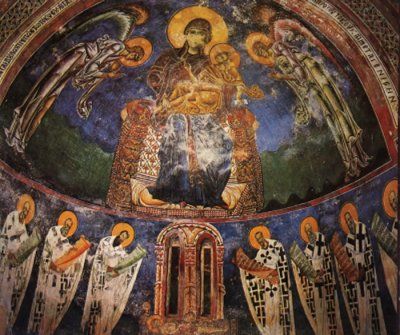 Одна из фресок в храме св. Георгия
