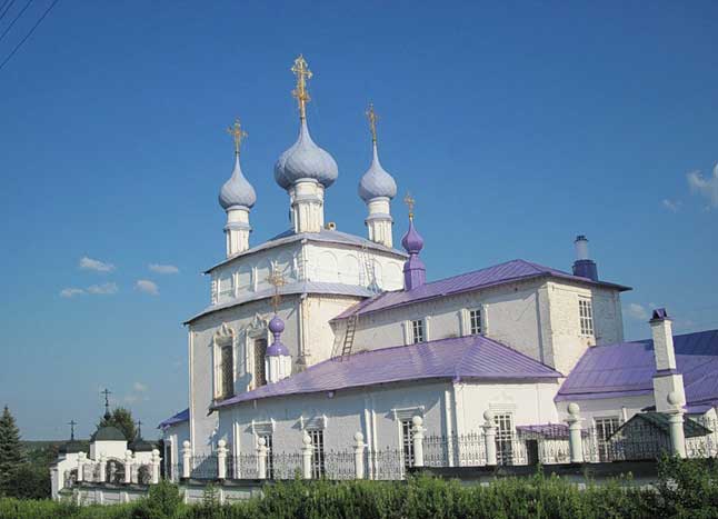 Крестовоздвиженский храм в пос. Палех