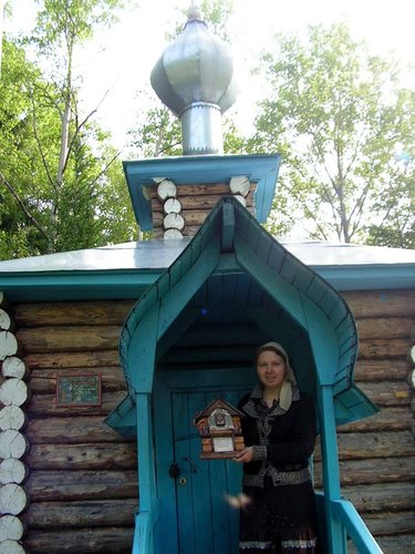 Это воссозданная келья святого Трифона